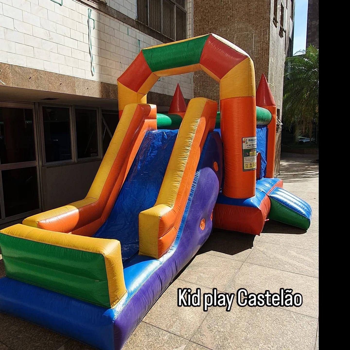 Aluguel de Kid Play Castelão com Tobogã em BH