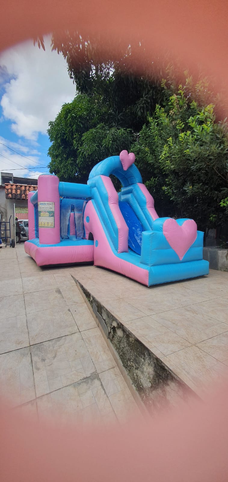Aluguel de Mini Kid Play com Escorrega Coração em BH